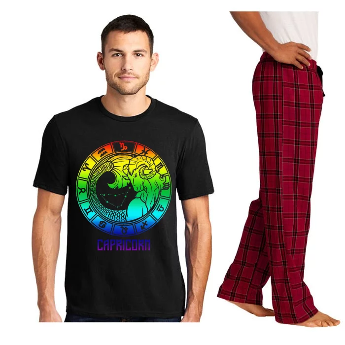 Capricorn Zodiac Sign Rainbow December January Birthday Pajama Set