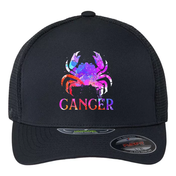 Cancer Zodiac Sign Birthday Horoscope Astrology Flexfit Unipanel Trucker Cap