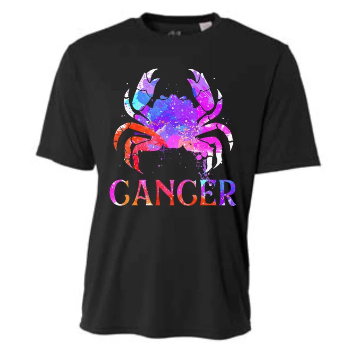 Cancer Zodiac Sign Birthday Horoscope Astrology Cooling Performance Crew T-Shirt