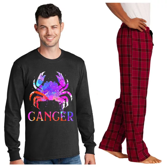 Cancer Zodiac Sign Birthday Horoscope Astrology Long Sleeve Pajama Set