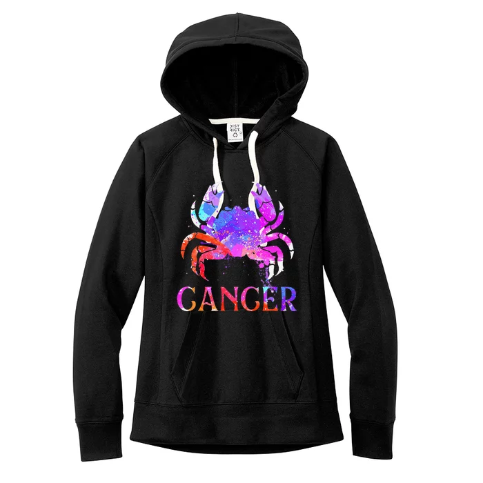 Cancer Zodiac Sign Birthday Horoscope Astrology Women's Fleece Hoodie