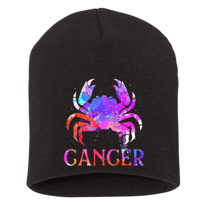 Cancer Zodiac Sign Birthday Horoscope Astrology Short Acrylic Beanie