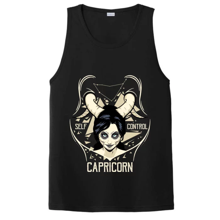 Capricorn Zodiac Symbol Capricorn Zodiac Sign Gift Performance Tank