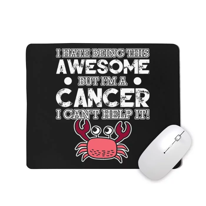 Cancer Zodiac Sign Facts Astrology Funny Astronomy Horoscope Mousepad