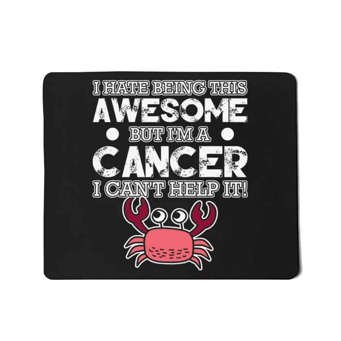 Cancer Zodiac Sign Facts Astrology Funny Astronomy Horoscope Mousepad