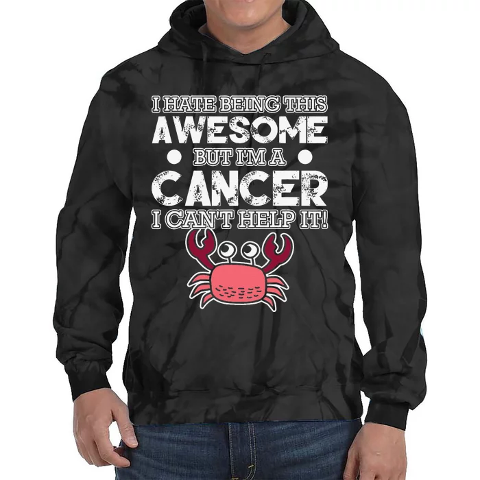 Cancer Zodiac Sign Facts Astrology Funny Astronomy Horoscope Tie Dye Hoodie