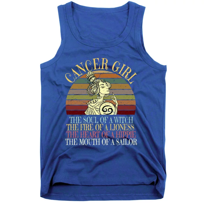 Cancer Zodiac Sign Gift June And July Birthday Gift Tank Top