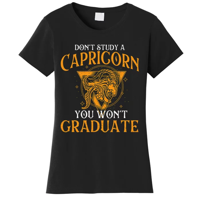 Capricorn Zodiac Sign Birthday December to January Astrology Women's T-Shirt