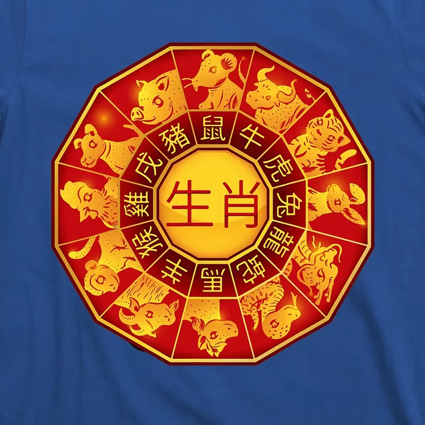 Chinese Zodiac Signs Chinese Lunar New Year Of Dragon 2024 T-Shirt