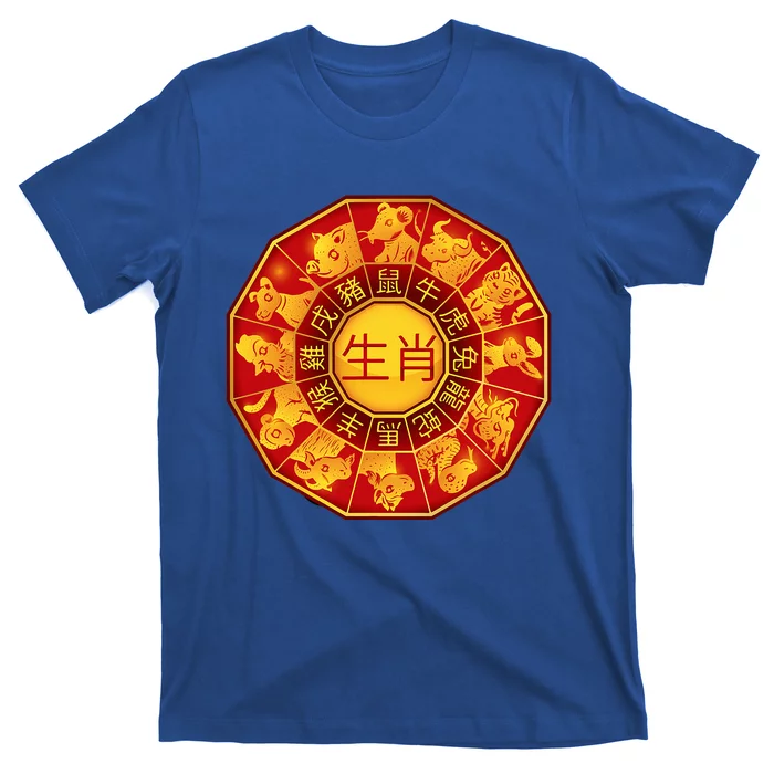 Chinese Zodiac Signs Chinese Lunar New Year Of Dragon 2024 T-Shirt