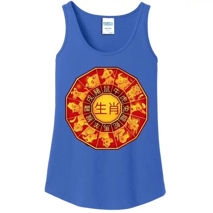 Chinese Zodiac Signs Chinese Lunar New Year Of Dragon 2024 Ladies Essential Tank