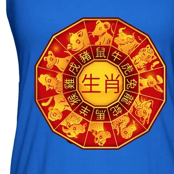 Chinese Zodiac Signs Chinese Lunar New Year Of Dragon 2024 Ladies Essential Flowy Tank