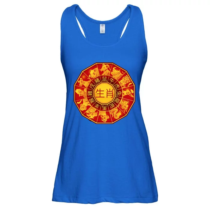 Chinese Zodiac Signs Chinese Lunar New Year Of Dragon 2024 Ladies Essential Flowy Tank