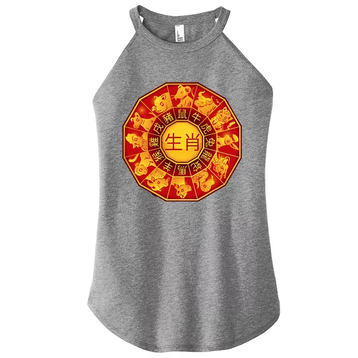 Chinese Zodiac Signs Chinese Lunar New Year Of Dragon 2024 Women’s Perfect Tri Rocker Tank