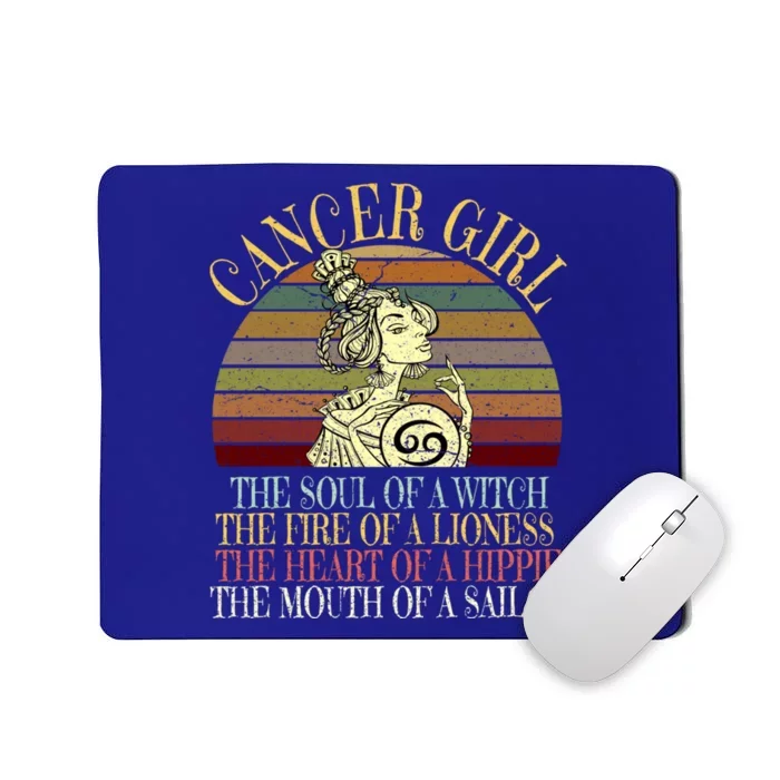 Cancer Zodiac Sign Gift June And July Birthday Gift Mousepad