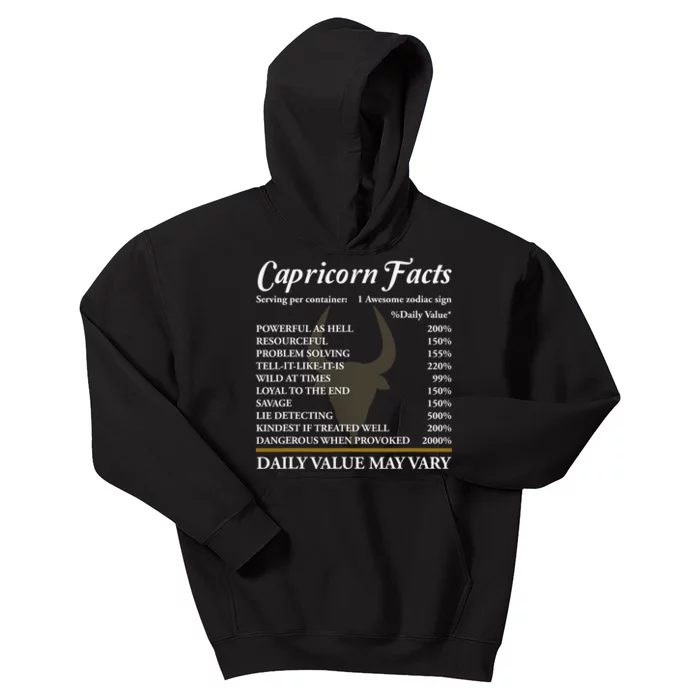 Capricorn Zodiac Sign Horoscope Star Facts Definition Humor Kids Hoodie