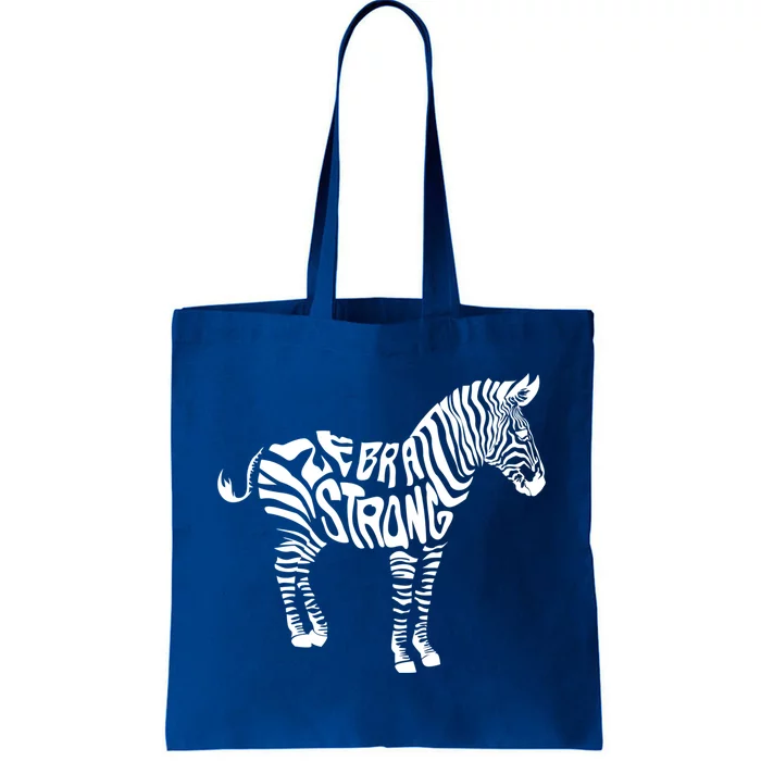 Cute Zebra Strong Ehlers Danlos Syndrome Awareness Gift Tote Bag