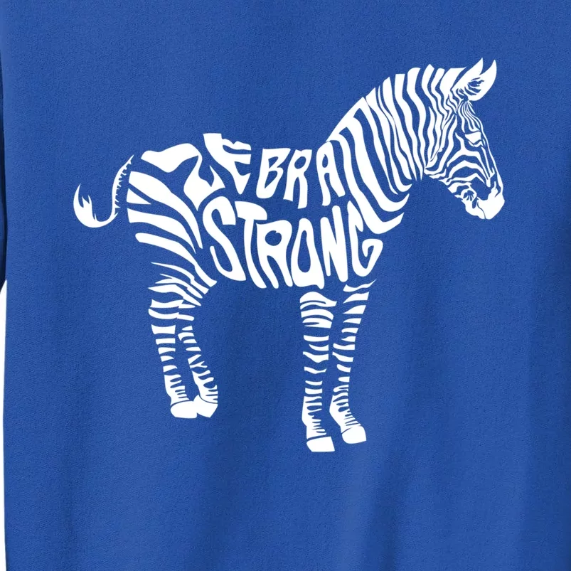 Cute Zebra Strong Ehlers Danlos Syndrome Awareness Gift Tall Sweatshirt