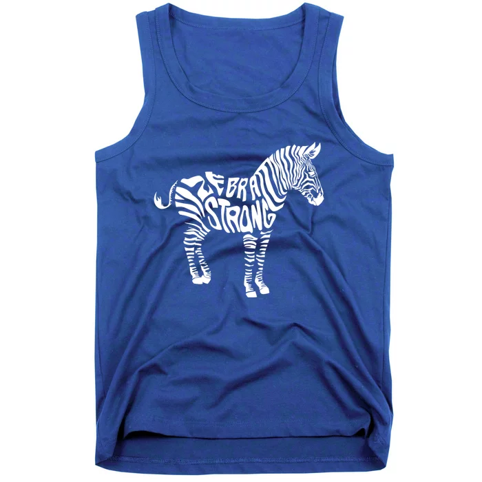 Cute Zebra Strong Ehlers Danlos Syndrome Awareness Gift Tank Top