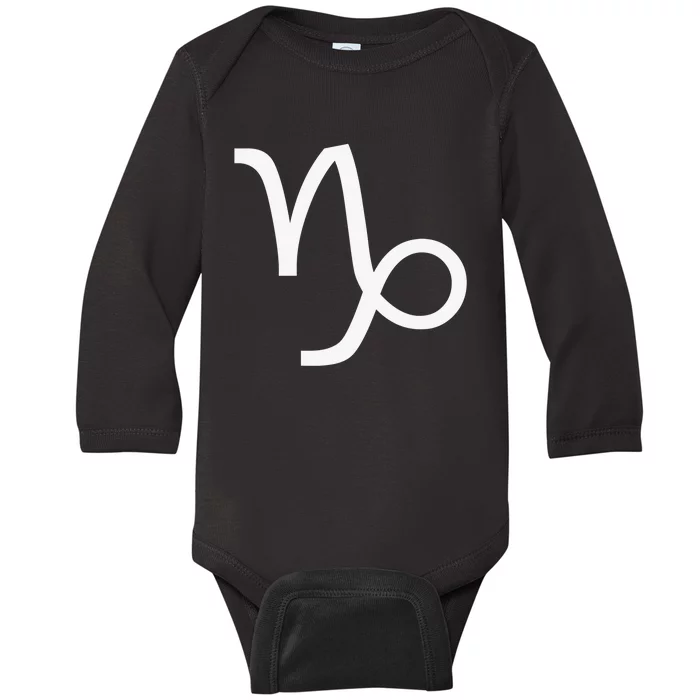 Capricorn Zodiac Traits Horoscope Astrology Sign Baby Long Sleeve Bodysuit