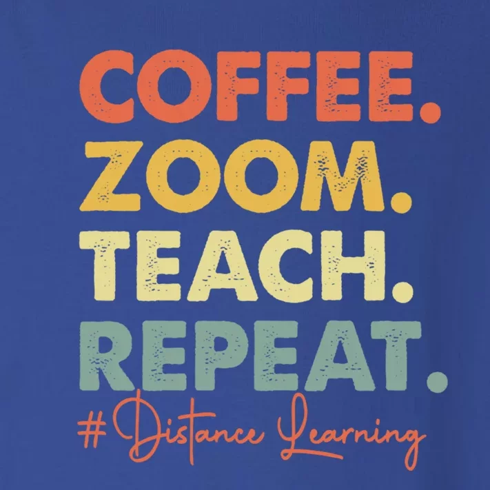 Coffee Zoom Teach Repeat Virtual Teacher Distance Learning Cute Gift Toddler Long Sleeve Shirt