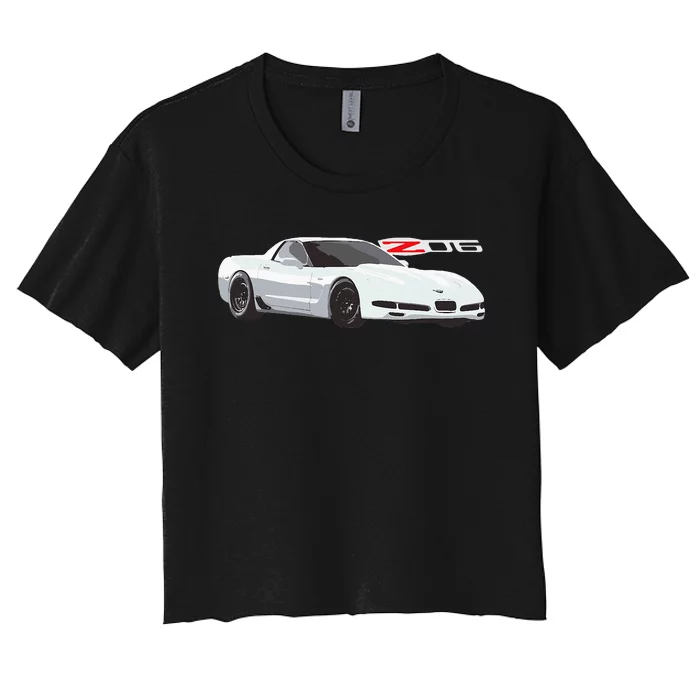 C5 Z06 Vette Sport Cars Women's Crop Top Tee