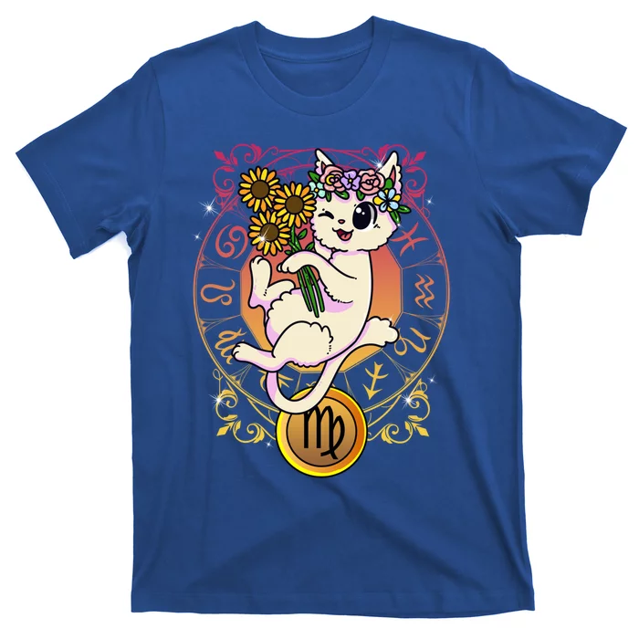 Cat Zodiac Virgo Horoscope Astrology Cute Gift T-Shirt