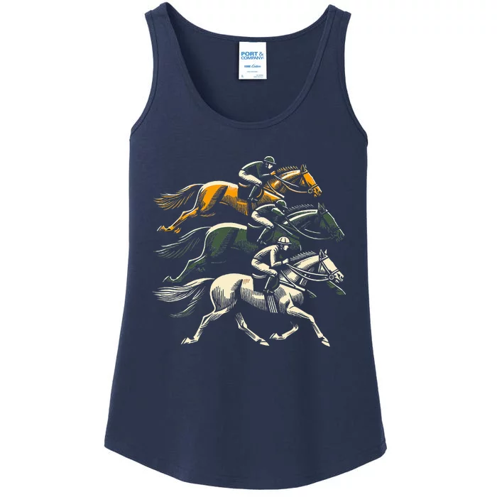 Derby 150th 2024 Horses Ladies Essential Tank