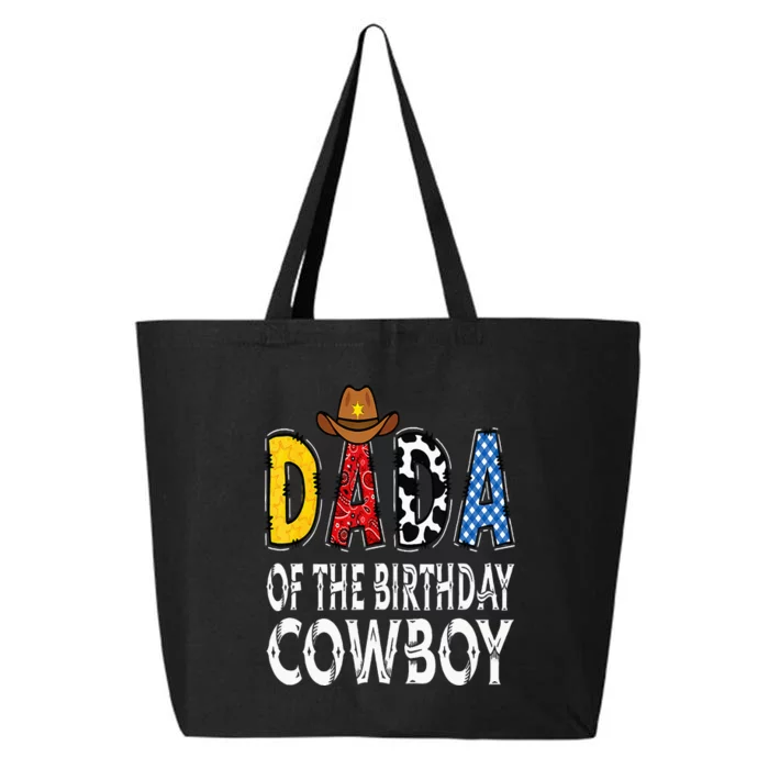 Dada 1st Birthday Cowboy Western Dada Birthday Boy 25L Jumbo Tote