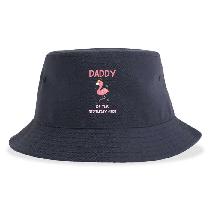 Daddy 1st First Birthday Matching Family Flamingo Party Sustainable Bucket Hat