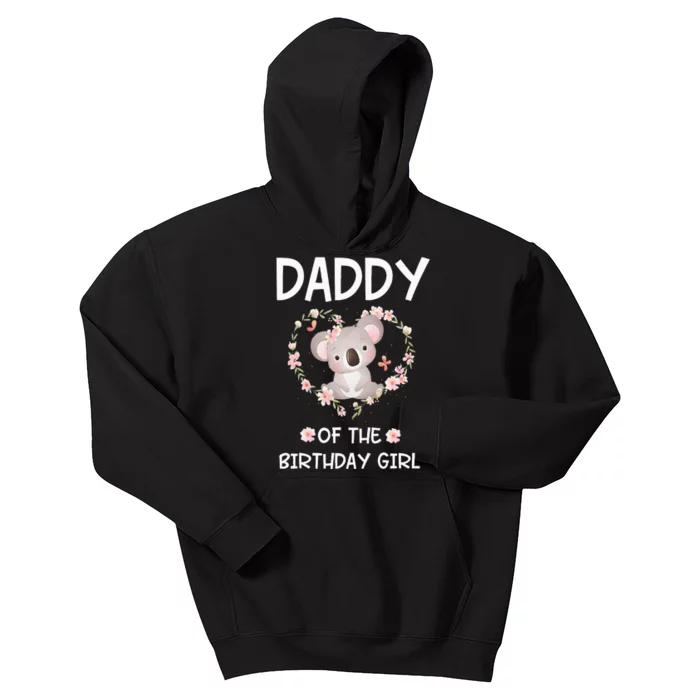 Daddy 1st First Birthday Koala Daddy Of The Birthday Kids Hoodie