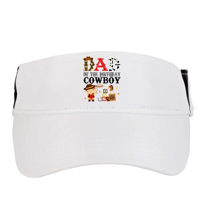 Dad 1st First Birthday Cow Western Rodeo Party Matching Adult Drive Performance Visor