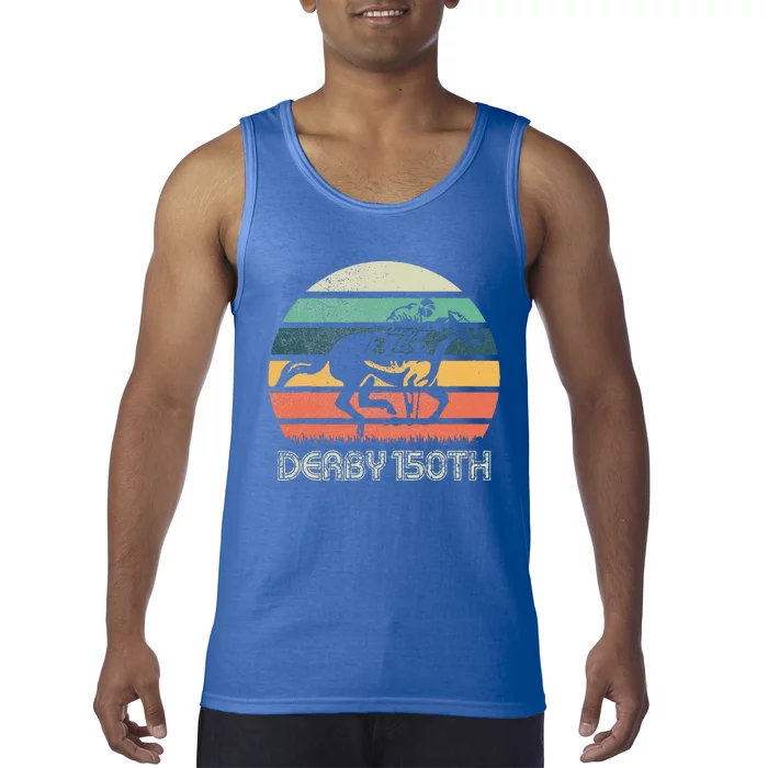 Derby 150th Running Horse Racing Tank Top