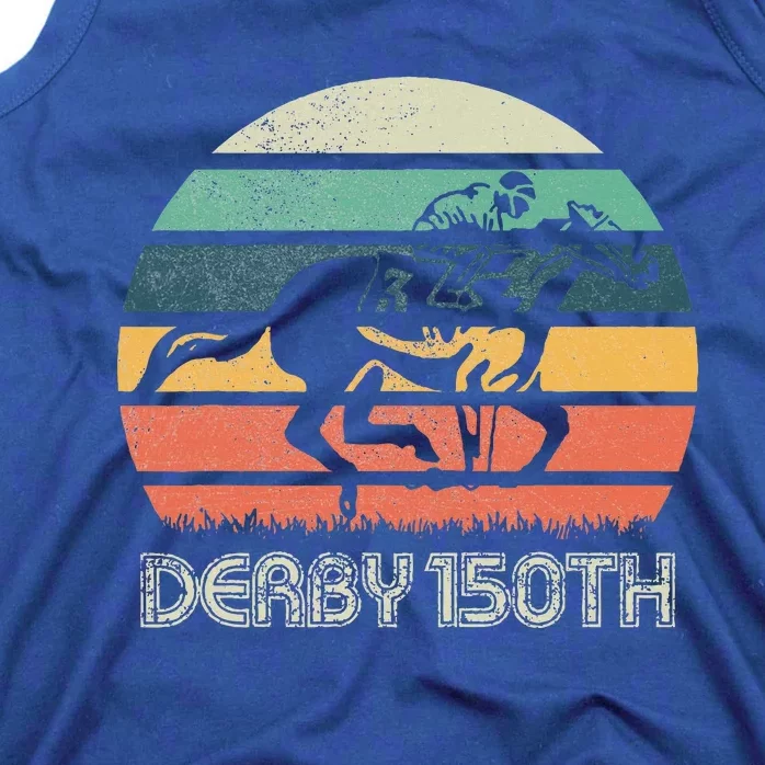 Derby 150th Running Horse Racing Tank Top