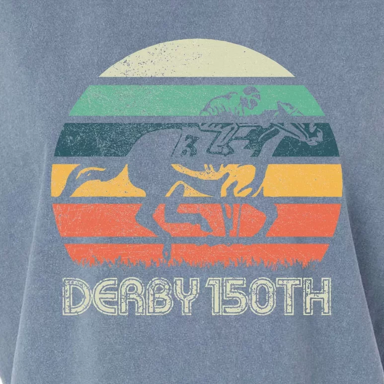 Derby 150th Running Horse Racing Garment-Dyed Women's Muscle Tee