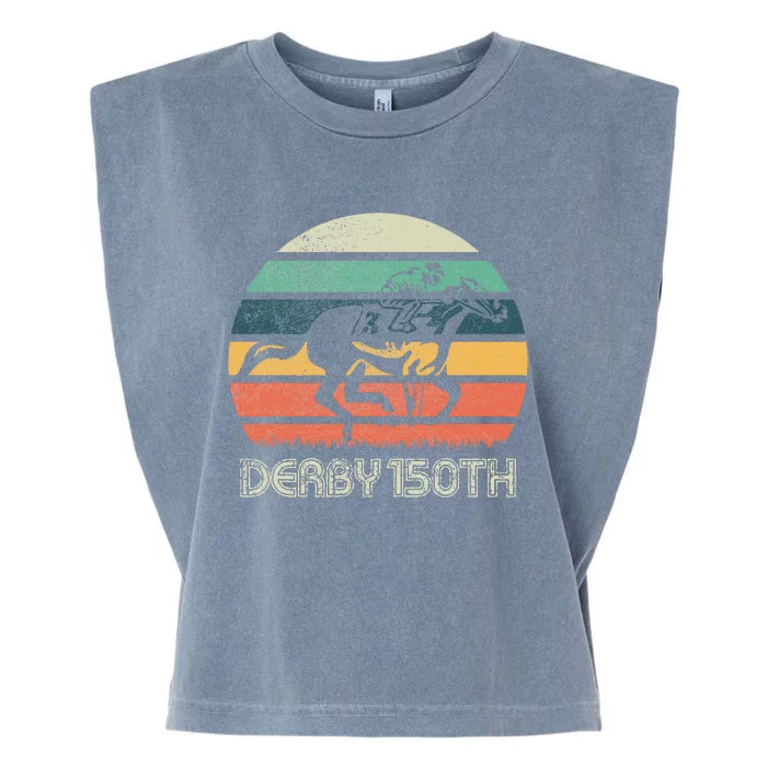 Derby 150th Running Horse Racing Garment-Dyed Women's Muscle Tee