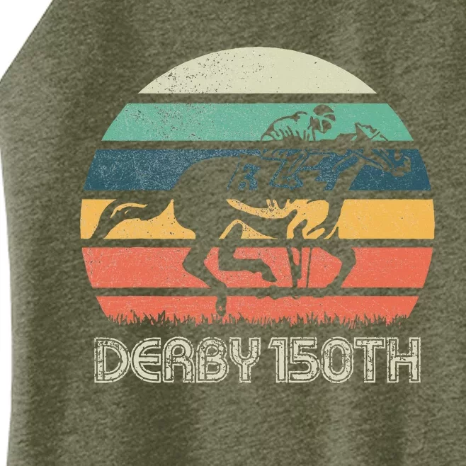 Derby 150th Running Horse Racing Women’s Perfect Tri Rocker Tank