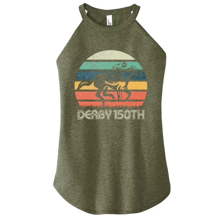 Derby 150th Running Horse Racing Women’s Perfect Tri Rocker Tank