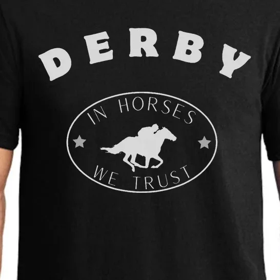 Derby 150th Running Retro Horse Racing Pajama Set