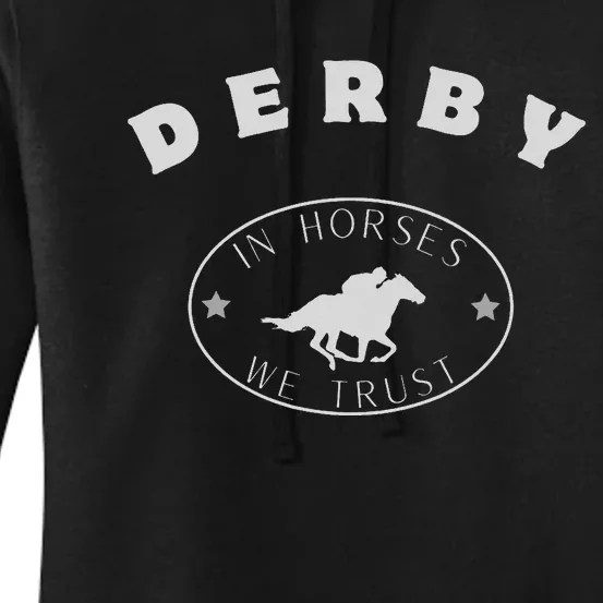 Derby 150th Running Retro Horse Racing Women's Pullover Hoodie