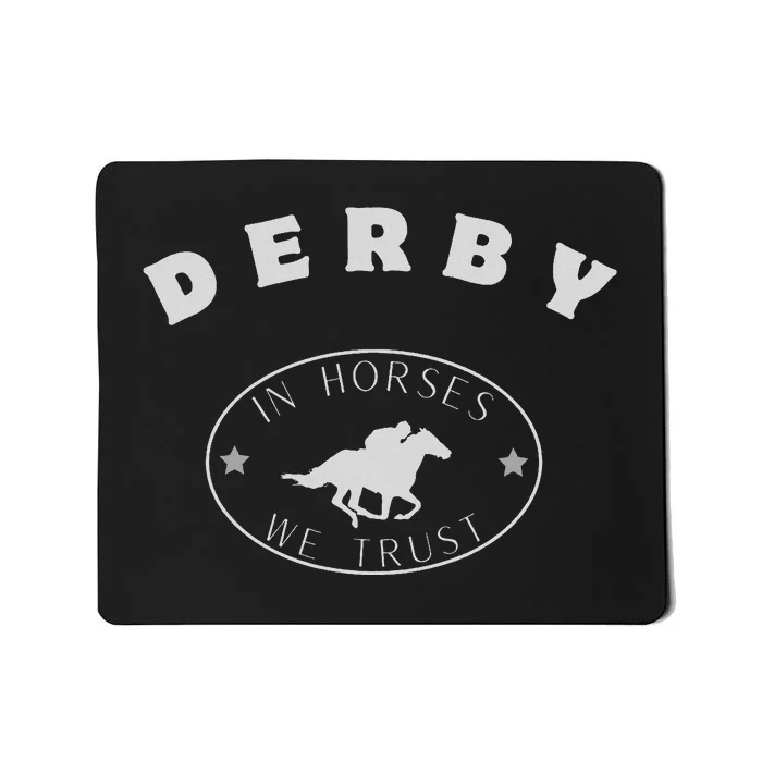 Derby 150th Running Retro Horse Racing Mousepad