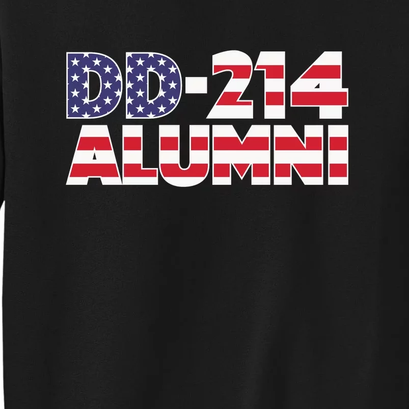 DD 214 Alumni US Flag Tall Sweatshirt