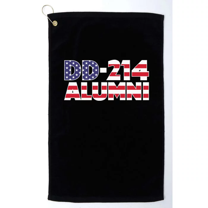 DD 214 Alumni US Flag Platinum Collection Golf Towel