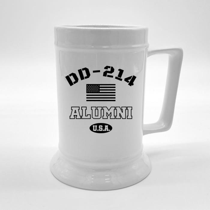 Dd 214 Alumni American Flag Front & Back Beer Stein