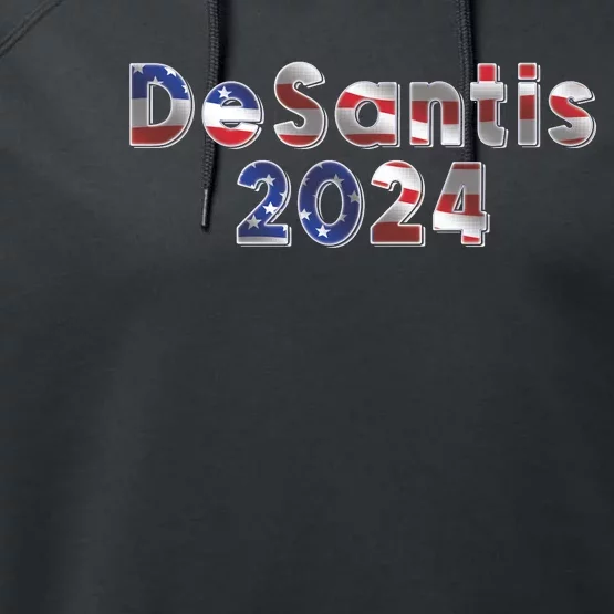 DeSantis 2024 American Flag Performance Fleece Hoodie