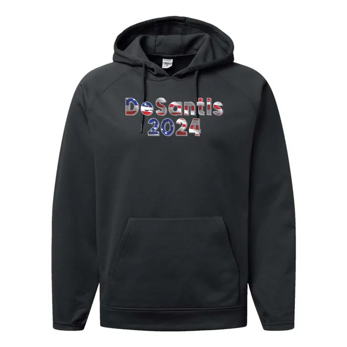 DeSantis 2024 American Flag Performance Fleece Hoodie