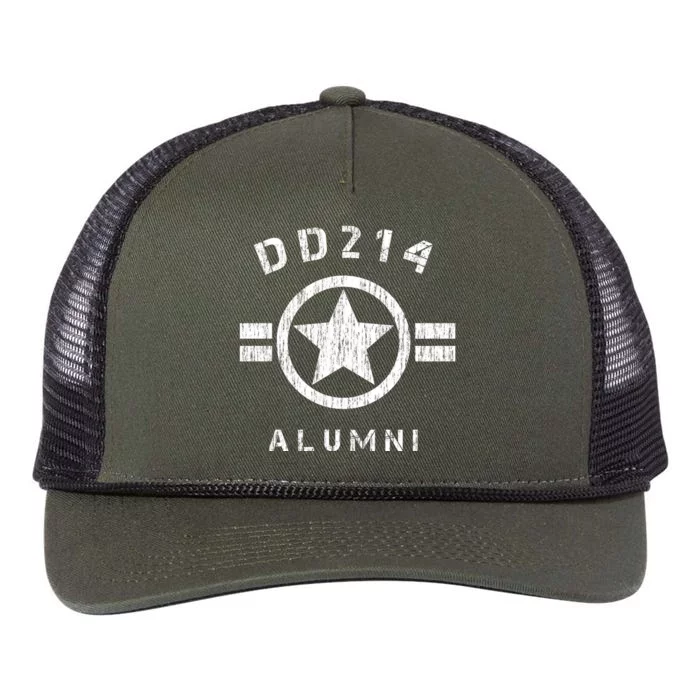 DD 214 Alumni Army Retro Rope Trucker Hat Cap