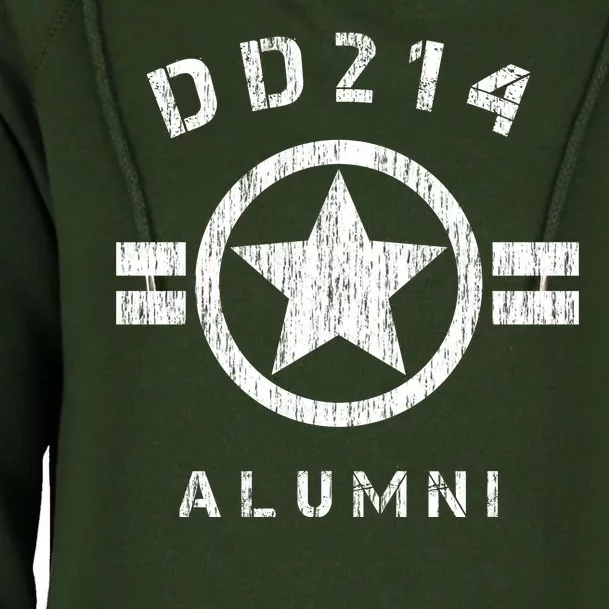 DD 214 Alumni Army Womens Funnel Neck Pullover Hood