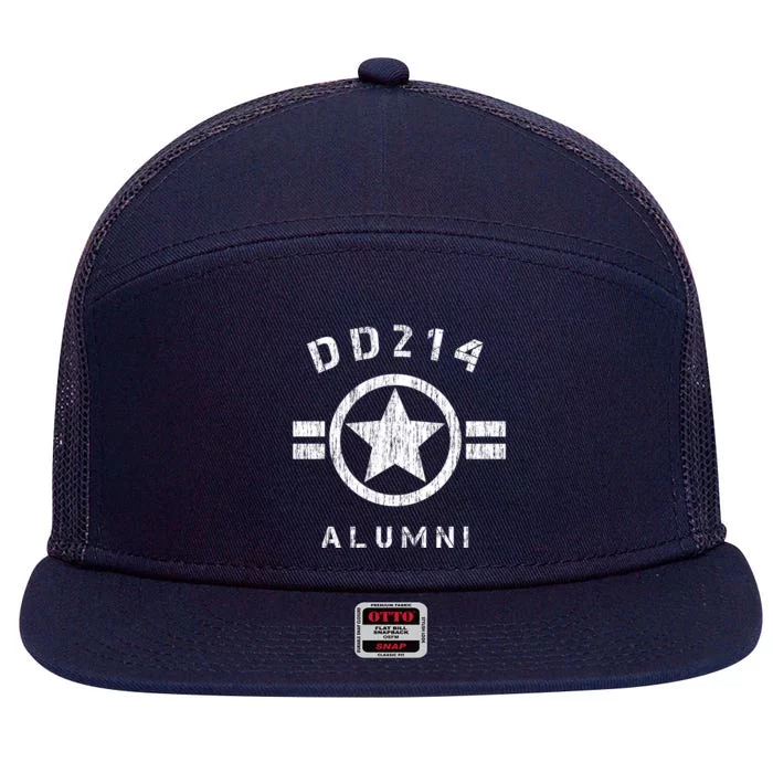 DD 214 Alumni Army 7 Panel Mesh Trucker Snapback Hat