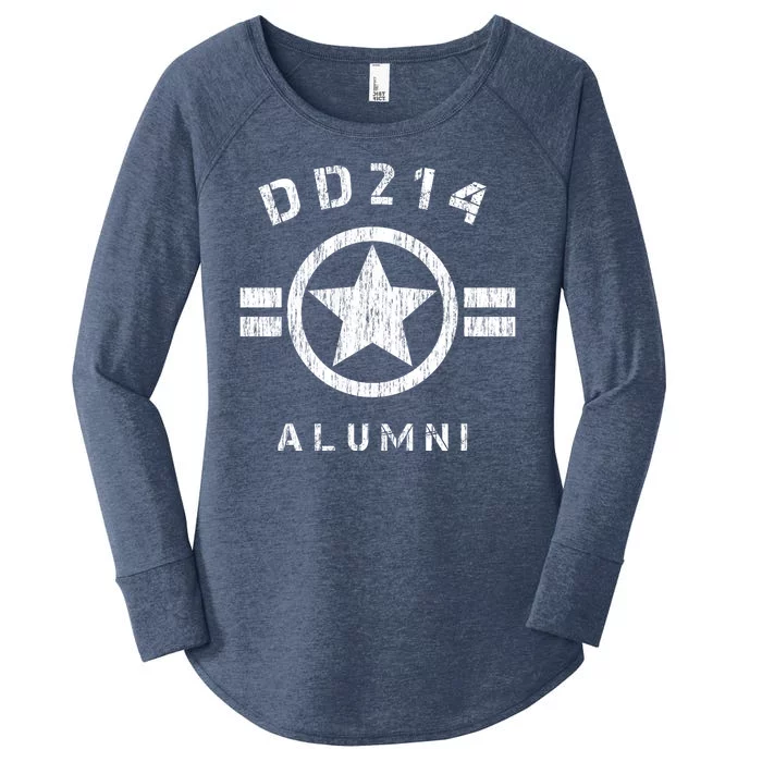 DD 214 Alumni Army Women's Perfect Tri Tunic Long Sleeve Shirt